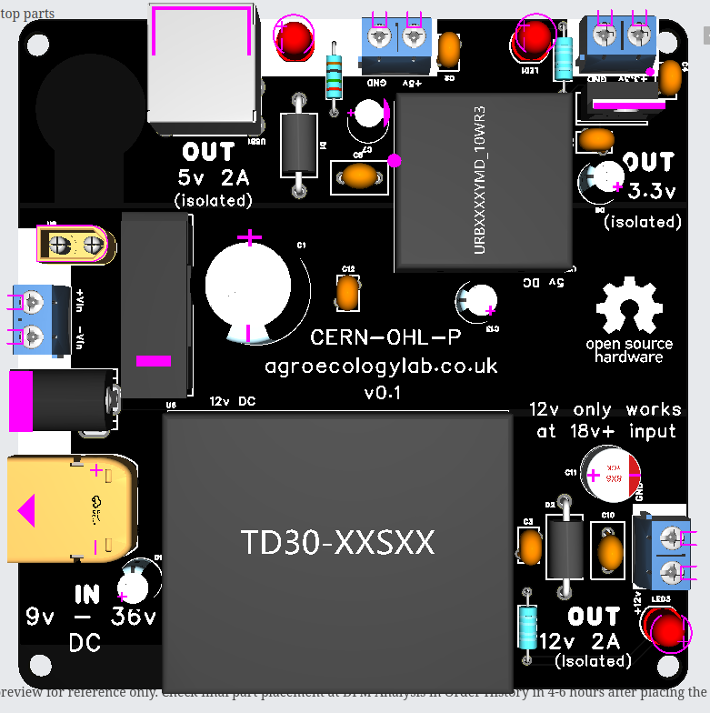12V to 5V Power Conversion PCB